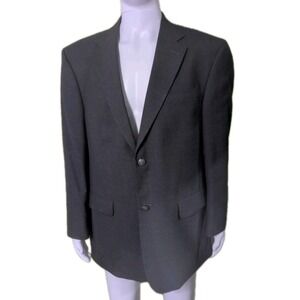 Stafford Men's Suit Jacket 44R Gray Wool Blend 2 Button Blazer Sport Coat